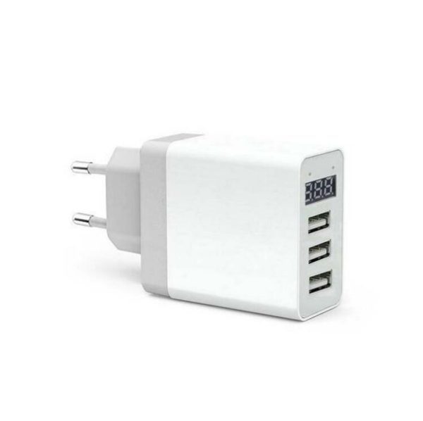 Phone Charger,EU 3.4A/5V 3 Port LED Display Usb Charger - Image 7