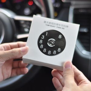 Car Temporary Parking Telephone Number Plate Retro Dial Phone Style Hidden Number Parking Card Plate Easy To Disassemble Replace