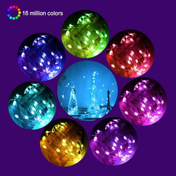 USB Bluetooth Copper Wire Light String Smart Phone APP Music Christmas Decoration Light Rainproof Led RGB Light String - Image 4