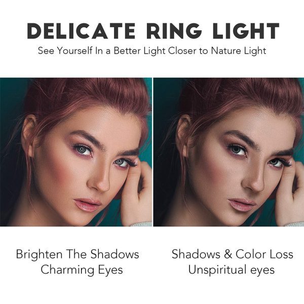 Video Youtube Fill Ring Light Lamp Live COOK 26CM Photography Lighting Phone Ringlight Tripod Stand Photo Led Selfie Bluetooth - Image 5