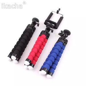 Camera Mini Flexible Tripod Stand Monopod+Remote Control+Phone Clip with 1/4 Screw