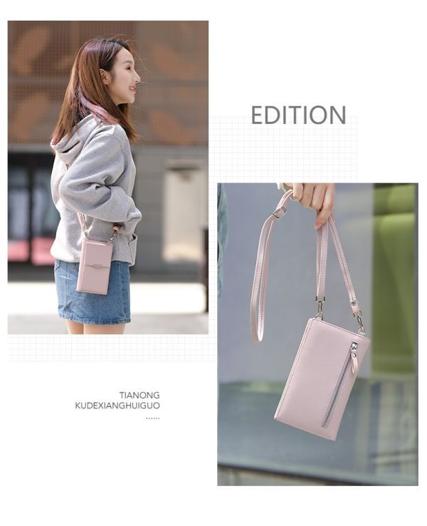 Women Casual Wallet Brand Cell Phone Wallet Big Card Holders Wallet Handbag Purse Clutch Messenger Shoulder Straps Bag - Image 6