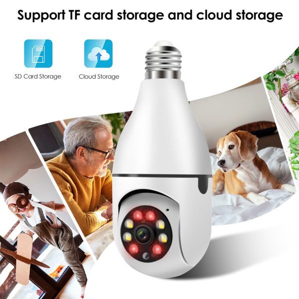 2.4G/5G Single-Band Dual-Band Wireless WIFI Light Head Small Yellow Man Camera Cell Phone Remote WiFi Night Vision Light - Image 4
