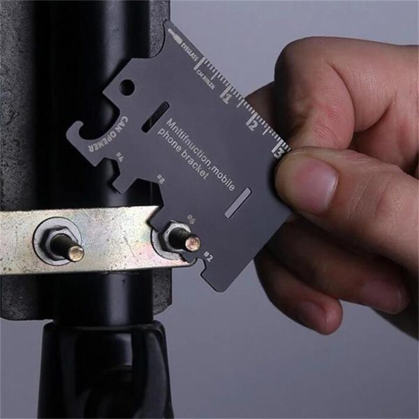 3 In 1 Mini Card Multifunctional Mobiele Telefoon Stand Card Beugel Stand voor Folding Phone Bracket Bottle Opener Tool Kits - Image 3