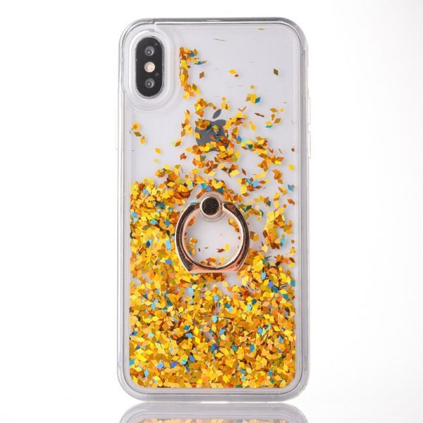 Shine Twinkle Liquid Quicksand Phone Case For iPhone11 Xs Max XR 6s 7/8plus Kickstand Ring Dynamic Cover Skin Shell Protection - Image 7
