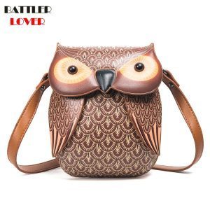 New Cute Owl Shoulder Bag Purse Handbag Women Messenger Bags For Summer Girls Cartoon with Crossbody Phone Bag Owl Bags