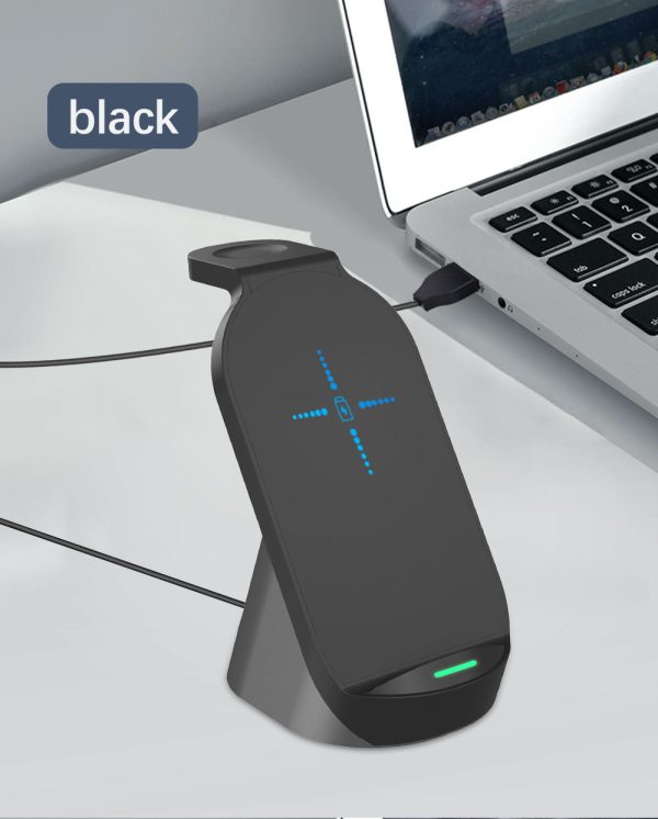 3-In-1 Wireless Charger For Apple Mobile Phone Watch Headset Vertical Wireless Charging Three-In-One Fast Charge - Image 4