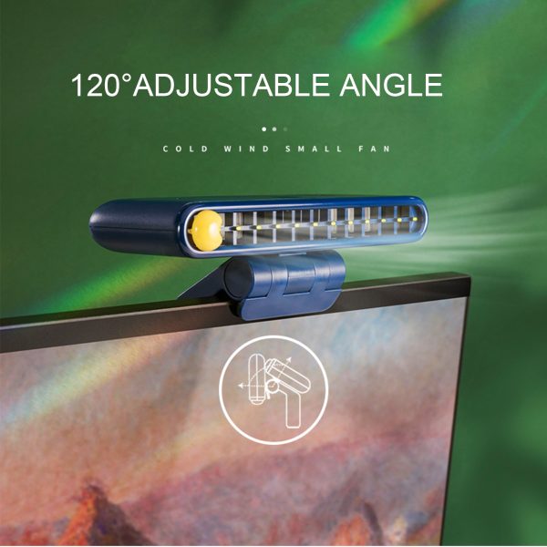Creative Desktop Desktop Screen Fan Student Classroom Dormitory Small Fan Portable USB Fan Mobile Phone Bracket - Image 2