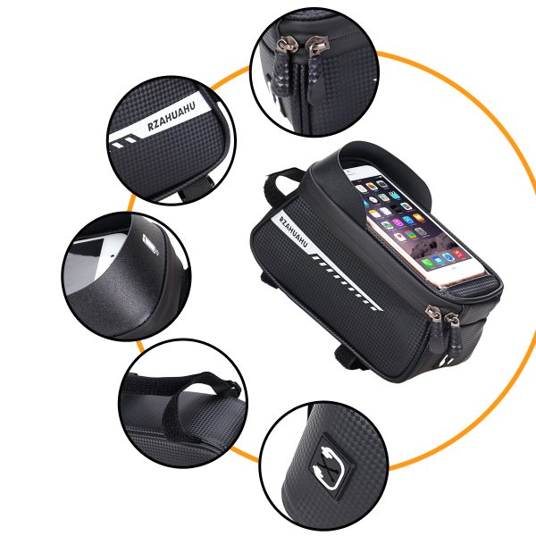 Bicycle Bag Front Beam Bag Upper Tube Bag Mountain Bike Bag Large Capacity Mobile Phone Bag Bicycle Riding Equipment - Image 5