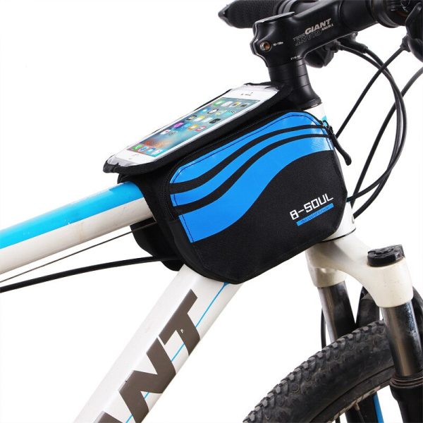 Bicycle Front Touch Screen Phone Bag MTB Road Bike Cycling Mobile Bag Cycle Front Bag 5.7 inch Cellphone Bag Bicycle Accessories - Image 8