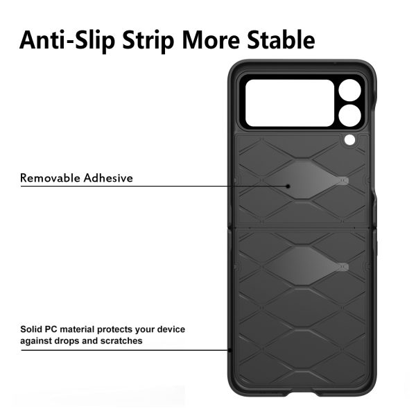 Suitable For Samsung Z Flip3 Mobile Phone Shell Creative Shell Film Element Leather Z Flip3 Folding Protective Cover - Image 3