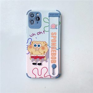 Cartoon SpongeBob SquarePants Apple 11 mobile phone case iPhone12promax suitable for x/13 cute xr couple female