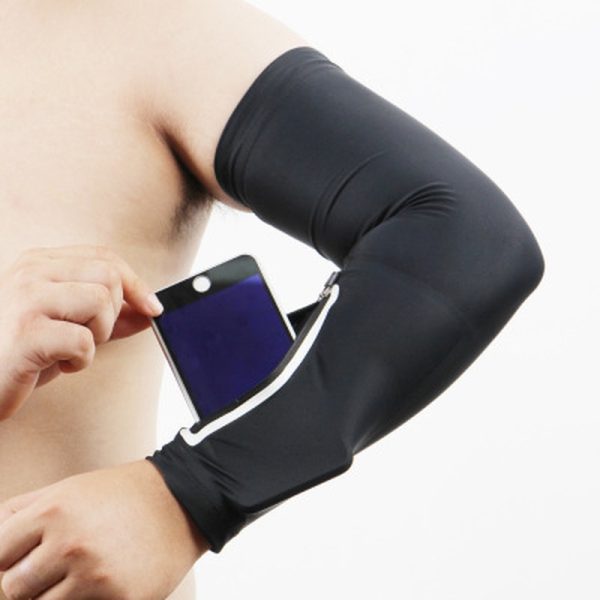 1PC Unisex Short Arm warmer for Mobile Phone Stretch Arm Bag Running Riding Sunscreen Armband Wrist Bag - Image 2