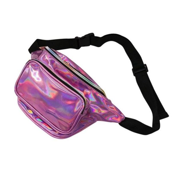 Waist Packs Laser Leather Pockets Mobile Phone Storage Fashion Messenger Chest Bag For Running Leisure Outdoor Sports Pack Bags - Image 12