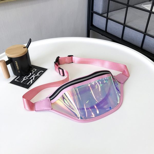 New Sports Waist Bag Running Mobile Phone Waterproof Bag PVC Transparent Swimming Storage Crossbody Chest Bag Laser Waist Bag - Image 8