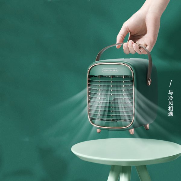 Air Cooler USB Mini Water Cooling Fan Household Small Multi-Function Air Conditioner Fan Portable Mobile Air Conditioner - Image 2