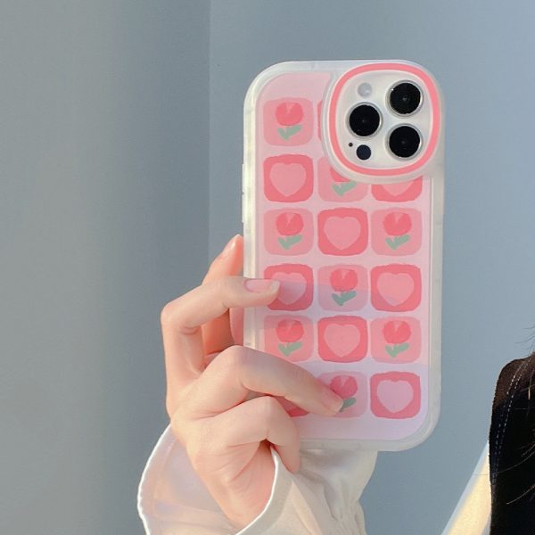 Summer Tulips for iPhone 13 Cases Precise Hole Position PVC Mobile Phone Soft Case - Image 6
