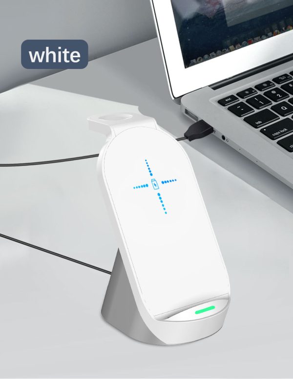 3-In-1 Wireless Charger For Apple Mobile Phone Watch Headset Vertical Wireless Charging Three-In-One Fast Charge - Image 5