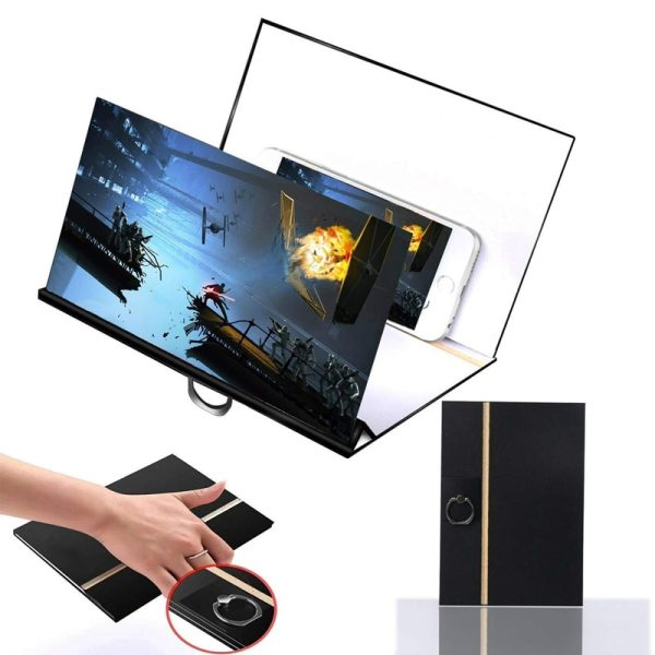 8 inch  Mobile Phone Screen Magnifier Stand Eyes Protection Display 3D Video Screen Amplifier Enlarged Stand Holder Bracket - Image 2