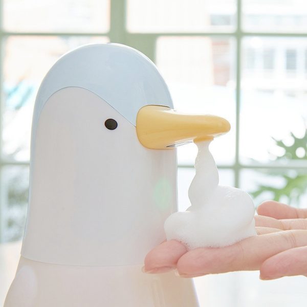 Penguin Bubble Washing Phone Home Desktop Smart Infrared Contactless Soap Dispenser Children's Automatic Induction Soap Dispenser - Image 2