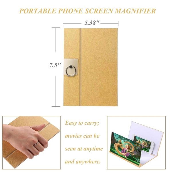 8 inch  Mobile Phone Screen Magnifier Stand Eyes Protection Display 3D Video Screen Amplifier Enlarged Stand Holder Bracket - Image 3