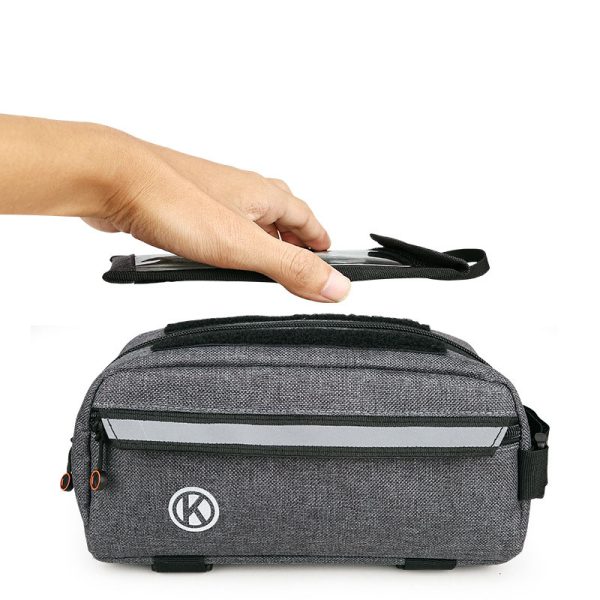 Sports Outdoor Riding Equipment Mobile Phone Navigation Touch Screen Bag Mountain Bike Front Beam Waterproof Bag - Image 4