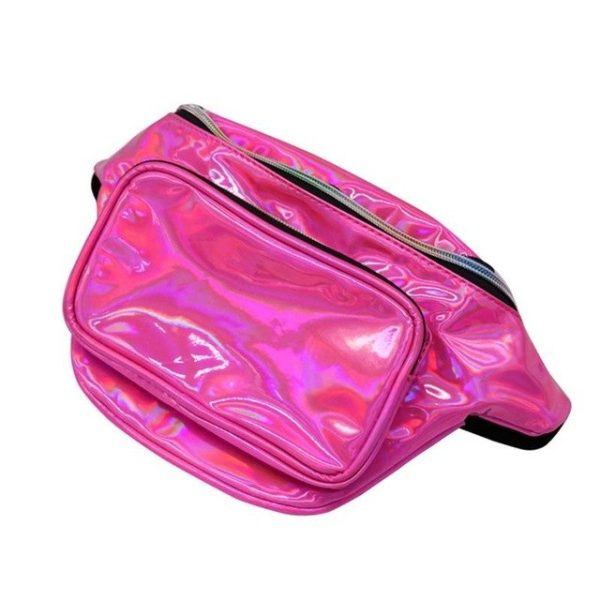 Waist Packs Laser Leather Pockets Mobile Phone Storage Fashion Messenger Chest Bag For Running Leisure Outdoor Sports Pack Bags - Image 7