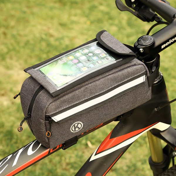 Sports Outdoor Riding Equipment Mobile Phone Navigation Touch Screen Bag Mountain Bike Front Beam Waterproof Bag - Image 3