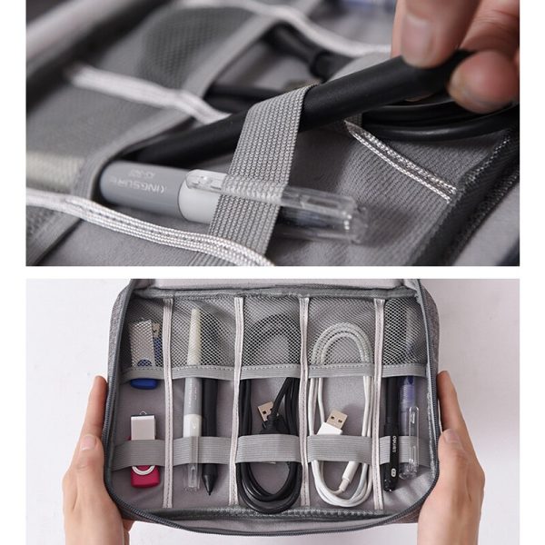 Travel Digital Cable Storage Bag Earphones Mobile Power Organizer Bag Waterproof Electronics Accessories Case - Image 4