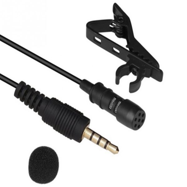 VOXLINK 3.5 mm Microphone Clip Tie Collar for Mobile Phone Speaking in Lecture 1.5m/3m Bracket Clip Vocal Audio Lapel Microphone - Image 2