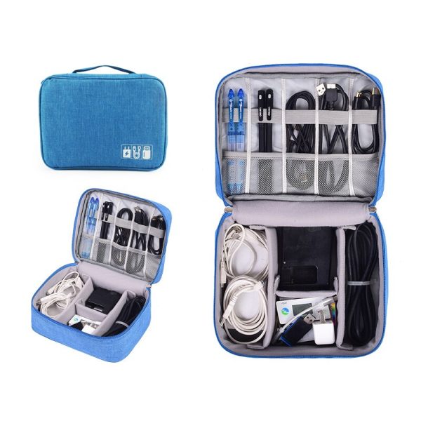 Travel Digital Cable Storage Bag Earphones Mobile Power Organizer Bag Waterproof Electronics Accessories Case - Image 6