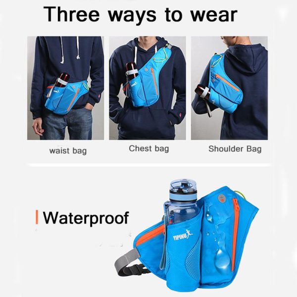 Yipinu Waterproof Running Hydration Outdoor Shoulder Sport  Water Hip Phone  Belt Racing Gym Waist Bag - Image 6