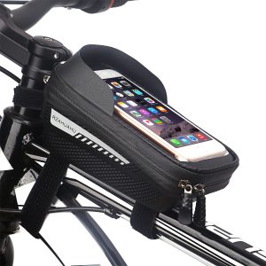 Hard Shell Bicycle Bag Front Beam Bag Mountain Bike Mobile Phone Touch Screen Upper Tube Bag Saddle Bag Riding Equipment