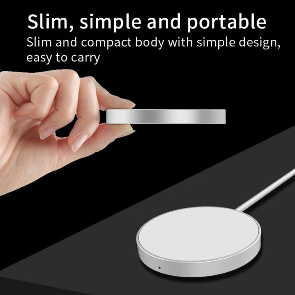 The New Magnetic Suction Wireless Charger Magsafe Is Suitable For Apple iPhone 12 Mobile Phone 15W Fast Charging Magnetic Wireless Charging - Image 3