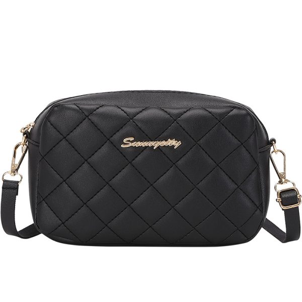 New Fashion Rhombus Women's Bag Simple Small Square Bag Shoulder Messenger Bag Mobile Phone Bag - Image 8