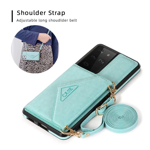 For Samsung S22ultra Mobile Phone Shell Diagonal S20FE Card Leather Case Note20 Multifunctional Protective Cover - Image 5