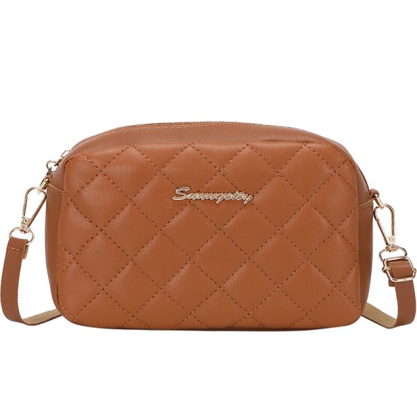 New Fashion Rhombus Women's Bag Simple Small Square Bag Shoulder Messenger Bag Mobile Phone Bag - Image 10