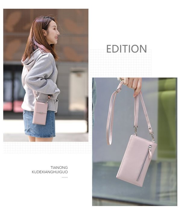 Women Casual Wallet Brand Cell Phone Wallet Big Card Holders Wallet Handbag Purse Clutch Messenger Shoulder Straps Bag - Image 6