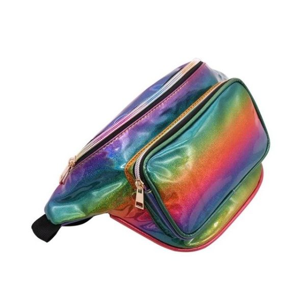 Waist Packs Laser Leather Pockets Mobile Phone Storage Fashion Messenger Chest Bag For Running Leisure Outdoor Sports Pack Bags - Image 13