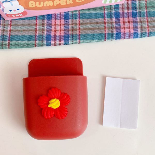 Wall-Mounted Remote Control Storage Box Wall-Mounted Box Free Punching Phone Box Cute Stationery Makeup Brush Rack - Image 12