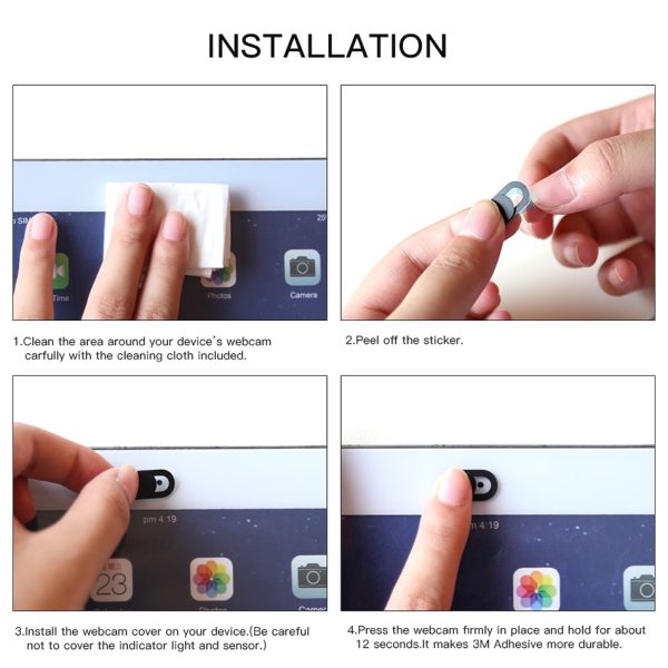 ACCEZZ WebCam Cover Shutter Magnet Slider Plastic For iPhone Web Laptop PC For iPad Tablet Camera Mobile Phone Privacy Sticker - Image 4