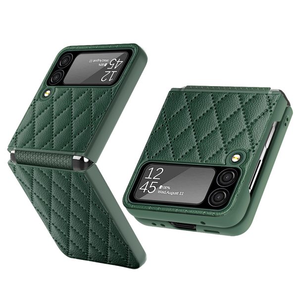Suitable For Samsung Z Flip3 Mobile Phone Shell Creative Shell Film Element Leather Z Flip3 Folding Protective Cover - Image 8
