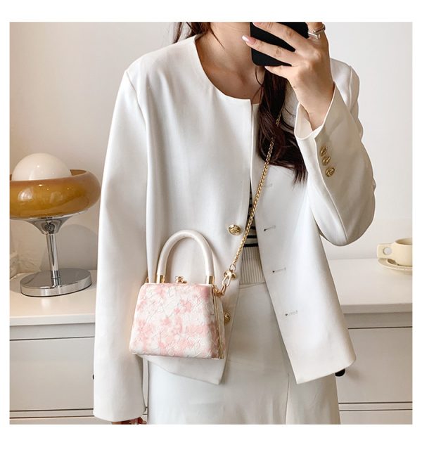 Summer New Fashion Women's Bags Western Style Small Fresh Shoulder Bag Sweet Flower Mobile Phone Messenger Bag - Image 6