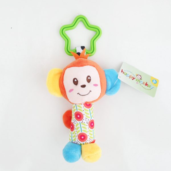 Baby Toys Rattle My First Tinkle Trio Hand Bell Multifunctional Plush Toy Stroller Mobile Gifts - Image 6