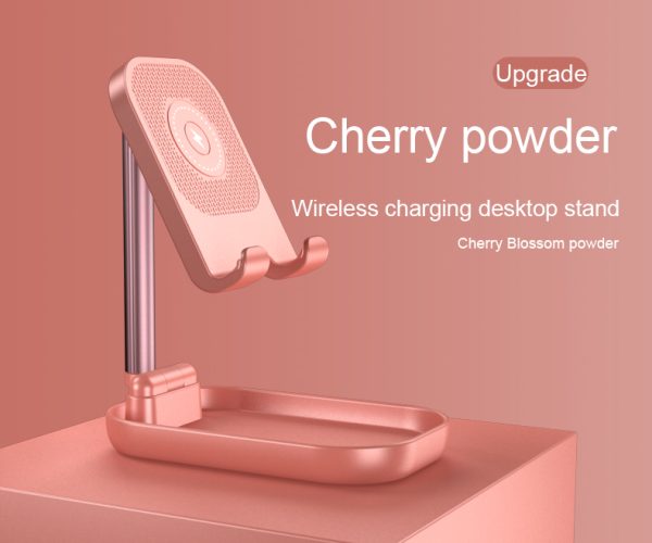 Wireless Charger Folding Telescopic Mobile Desktop Stand Portable Storage Wireless Fast Charging Stand Gift - Image 2