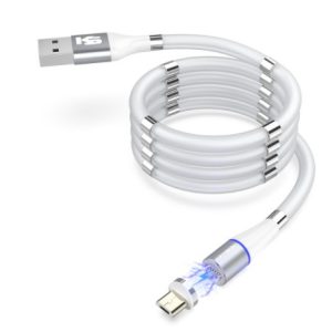 KEYSION 3A Quick Magnetic Charger 3.0 Micro USB Cable for iPhone Samsung Xiaomi Fast Magnetic Phone Charging Cord Type C Cable