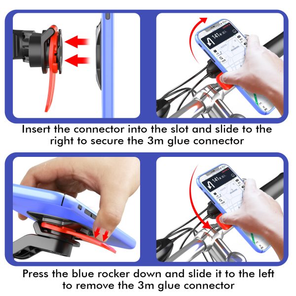 Simple Riding Bracket Electric Motorcycle Bicycle Anti-Shake Mobile Phone Bracket - Image 4