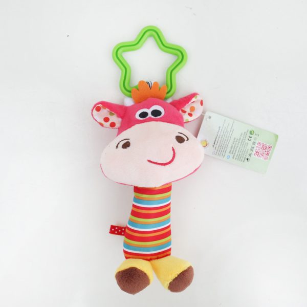 Baby Toys Rattle My First Tinkle Trio Hand Bell Multifunctional Plush Toy Stroller Mobile Gifts - Image 4