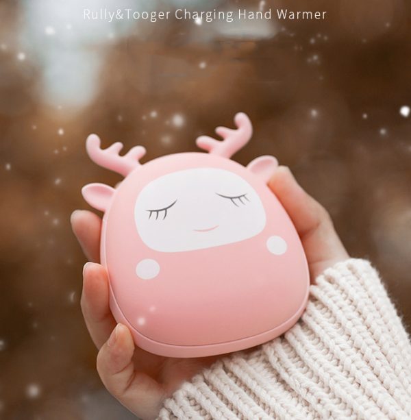 Time Show Elf Hand Warmer Deer Plough Rabbit Gore Mobile Power Charging Warmer Hand Warmer - Image 2