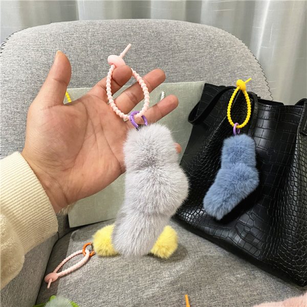 Kink Pendant Cute Girl Candy Color Plush Car Key Chain Bag Pendant Mobile Phone Case Accessories Gift - Image 7